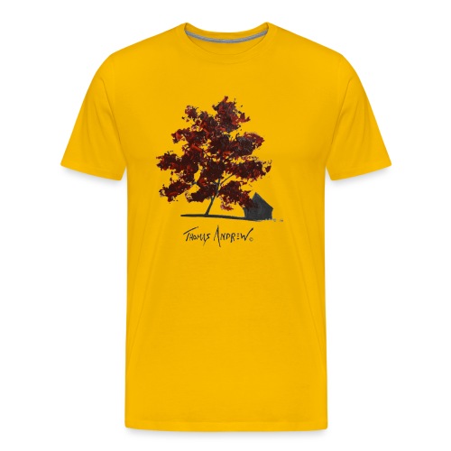 Red Tree on paper png - Men's Premium T-Shirt