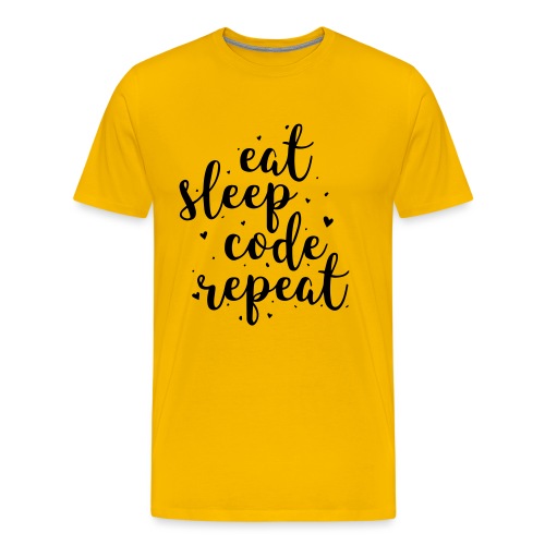 eat sleep code repeat - Men's Premium T-Shirt