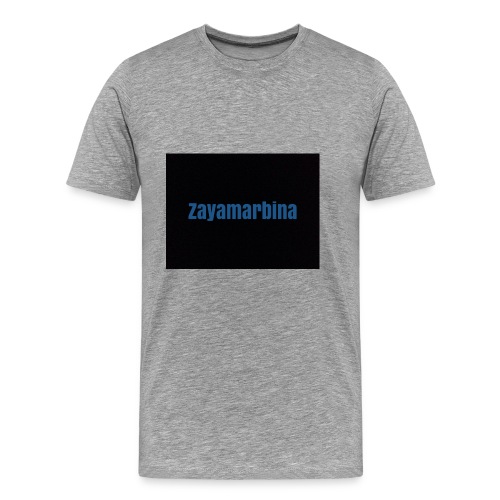 Zayamarbina bule and black t-shirt - Men's Premium T-Shirt