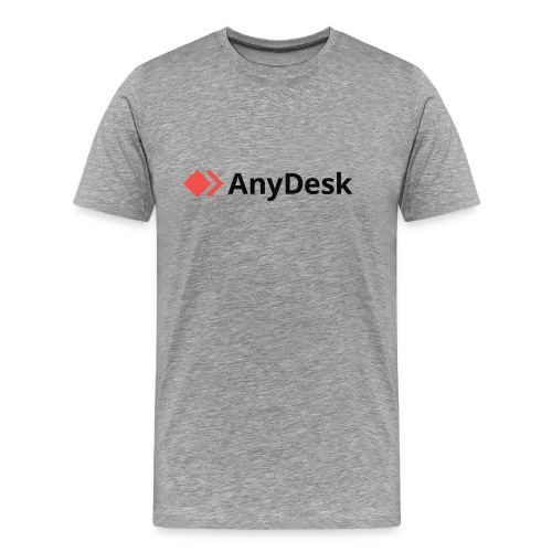 AnyDesk Black Logo - Men's Premium T-Shirt