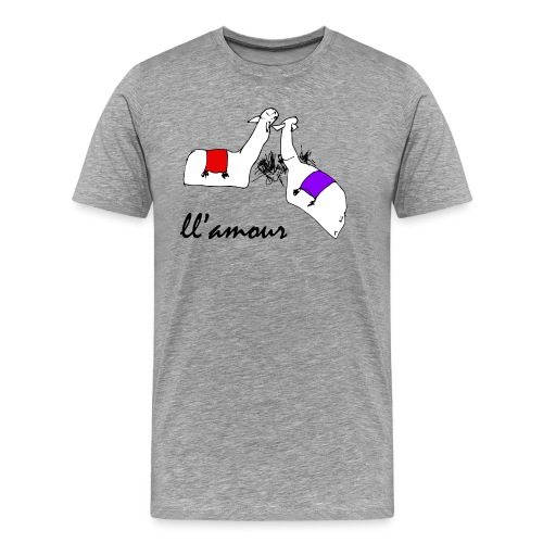 Llamour (color version). - Men's Premium T-Shirt