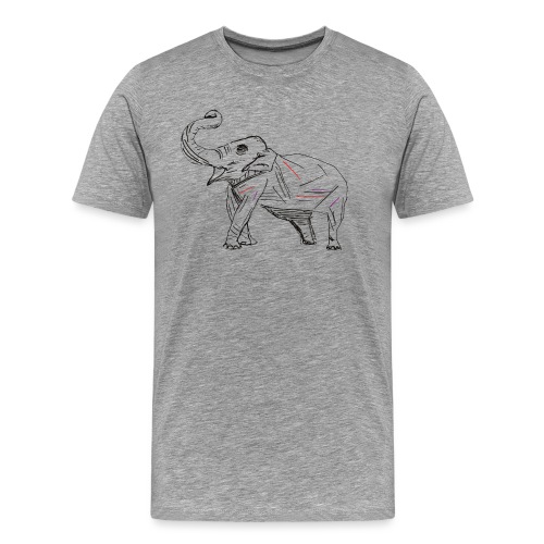 Jazzy elephant - Men's Premium T-Shirt