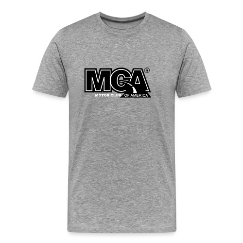 MCA Logo WBG Transparent BLACK TITLEfw fw png - Men's Premium T-Shirt