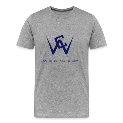 Logo front 9in blue HL - Men's Premium T-Shirt