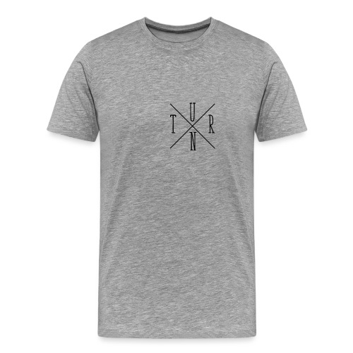 Turn Clothing Co logo black small cross marketplac - Men's Premium T-Shirt