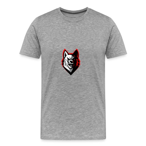 clean wolf logo by akther brothers no watermark - Men's Premium T-Shirt