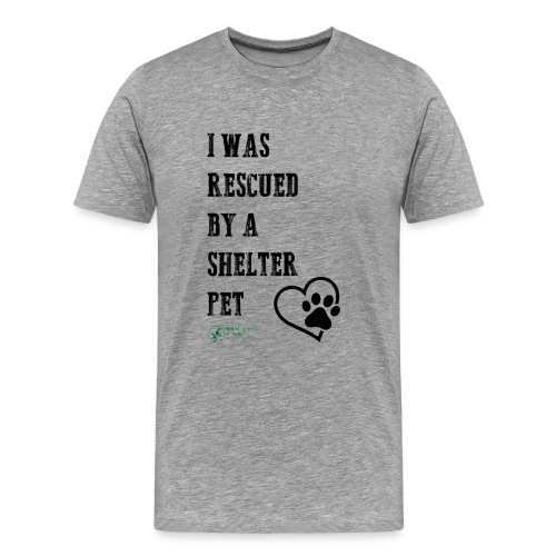 rescued by a shelter pet gif - Men's Premium T-Shirt