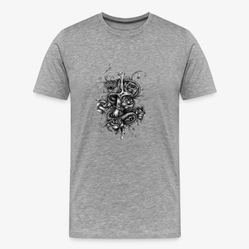 Dagger And Snake - Men's Premium T-Shirt