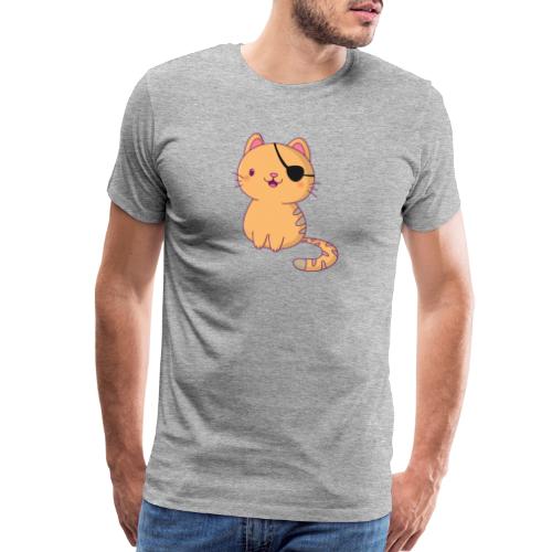 Cat with 3D glasses doing Vision Therapy! - Men's Premium T-Shirt