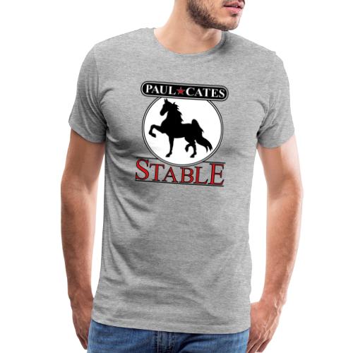 Paul Cates Stable light shirt with sleeve decal - Men's Premium T-Shirt