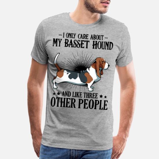 panic so Inlay Basset Hound Funny sayings dog friend gift' Men's Premium T-Shirt |  Spreadshirt