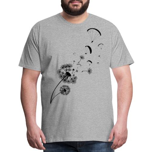 Dandelion paragliding flying - Men's Premium T-Shirt