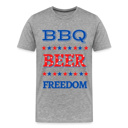 BBQ BEER FREEDOM - Men's Premium T-Shirt