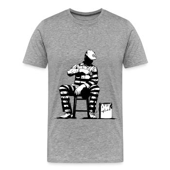 Dolk Prison Painter - Men's Premium T-Shirt - heather gray - Front - Liam (192cm)