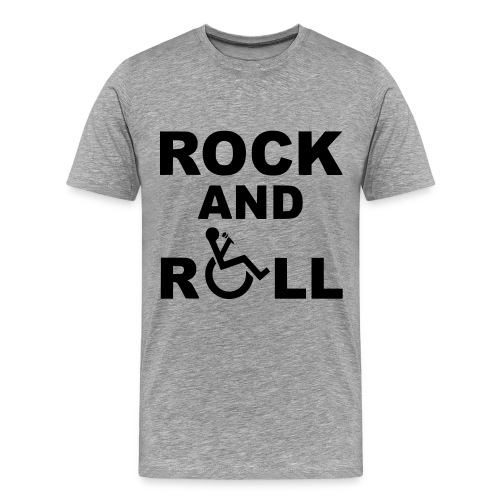 I rock and rollin my wheelchair * - Men's Premium T-Shirt