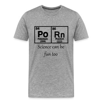 PoRn Chemistry - Men's Premium T-Shirt - heather gray - Front - Liam (192cm)