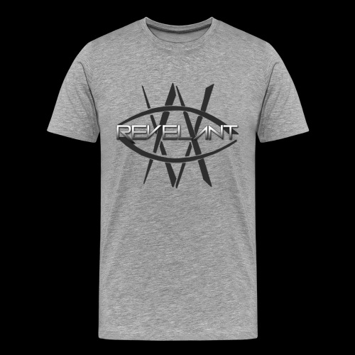 Revelant eye and text logo, black. - Men's Premium T-Shirt