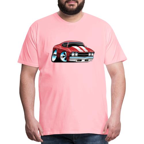 Classic American Muscle Car Cartoon - Men's Premium T-Shirt