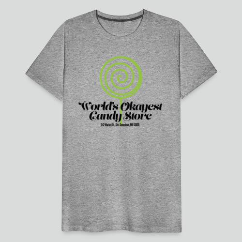 World's Okayest Candy Store: Green - Men's Premium T-Shirt