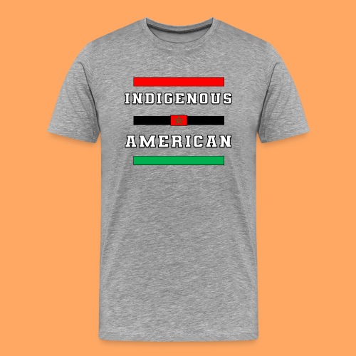 Indigenous American Bars Moorish Flag Amexum - Men's Premium T-Shirt