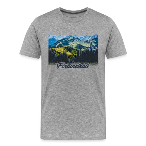 Wide View Mountain - Men's Premium T-Shirt