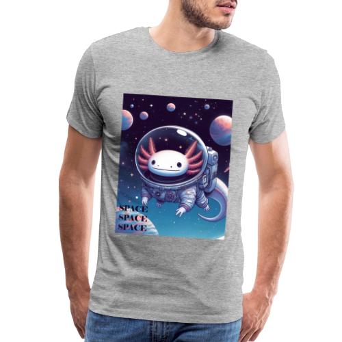 Axolotl Astronaut - Cute Axolotl Space Explorer - Men's Premium T-Shirt