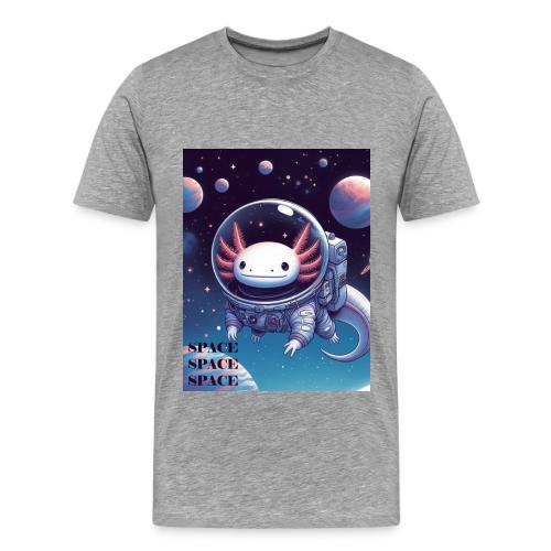 Axolotl Astronaut - Cute Axolotl Space Explorer - Men's Premium T-Shirt