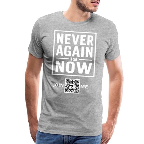 Never Again (white, front-facing) - Men's Premium T-Shirt