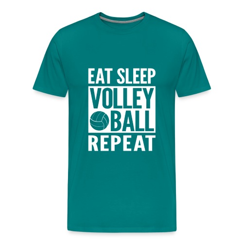 Eat Sleep Volleyball Repeat - Men's Premium T-Shirt