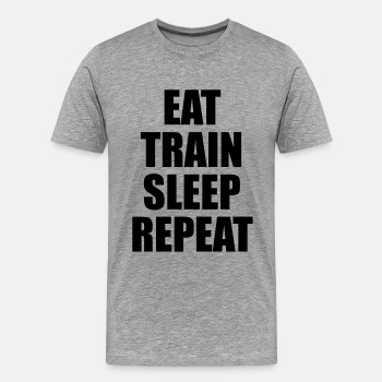 Eat train sleep repeat - Premium T-shirt for men