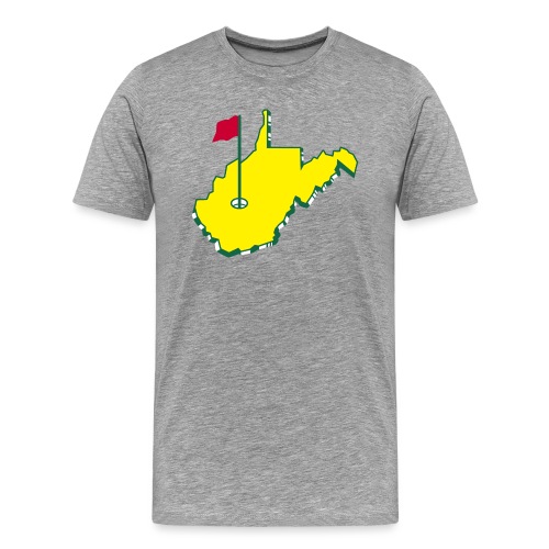 West Virginia Golf (Full) - Men's Premium T-Shirt