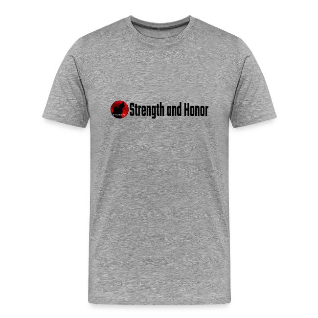 Strength and Honor - Black Letters