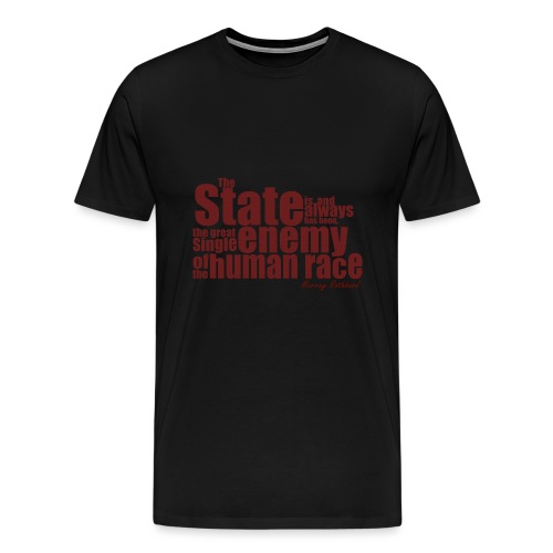 enemy human race rothbard zitat - Men's Premium T-Shirt