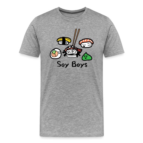 Soy Boys Kawaii Sushi - Anime / Manga Chibi Design - Men's Premium T-Shirt