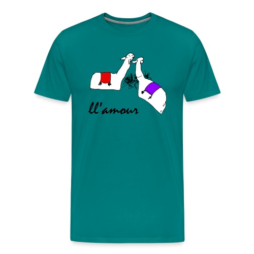 Llamour (color version). - Men's Premium T-Shirt