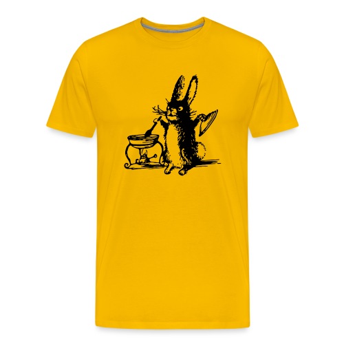 Cute Bunny Rabbit Cooking - Men's Premium T-Shirt