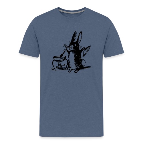 Cute Bunny Rabbit Cooking - Men's Premium T-Shirt