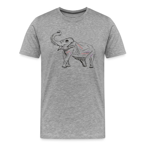 Jazzy elephant - Men's Premium T-Shirt