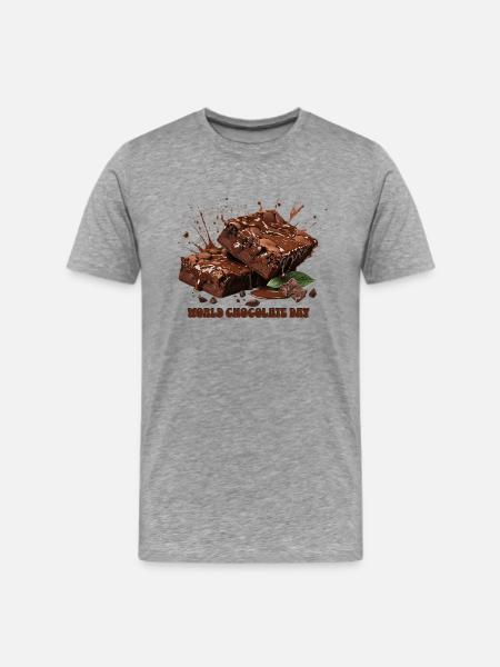 World Chocolate Day - Men's Premium T-Shirt - heather gray