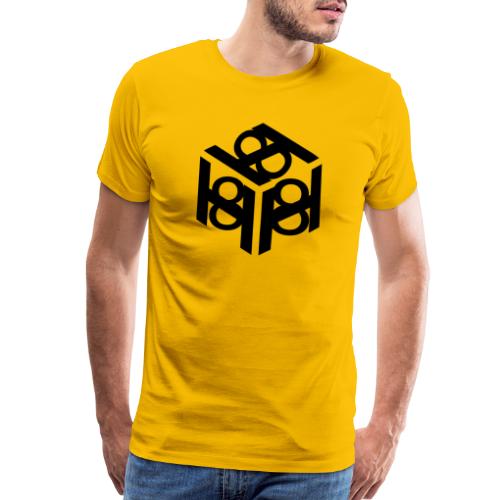 H 8 box logo design - Men's Premium T-Shirt