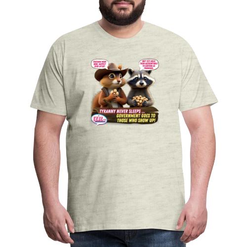 Freedom Squirrel and Raccoon - Men's Premium T-Shirt