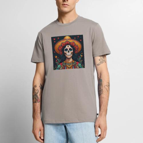 Charra Skull Art | Traditional Mexican Design - Men's Premium T-Shirt
