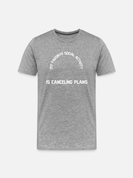 Anti Social - Men's Premium T-Shirt - heather gray