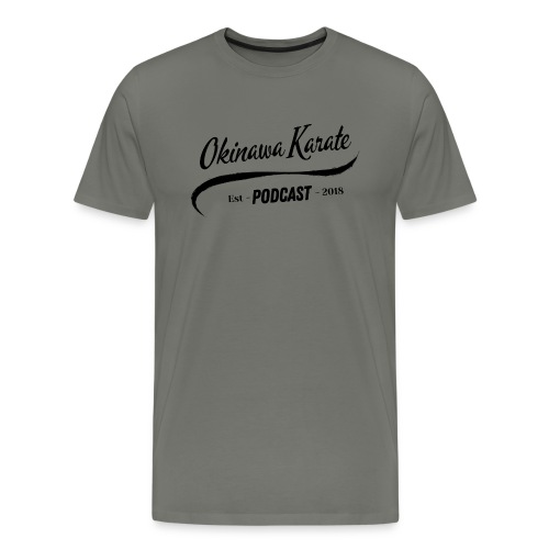 Okinawa Karate Podcast Baseball Design - Men's Premium T-Shirt
