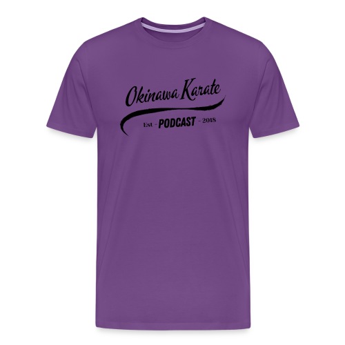 Okinawa Karate Podcast Baseball Design - Men's Premium T-Shirt