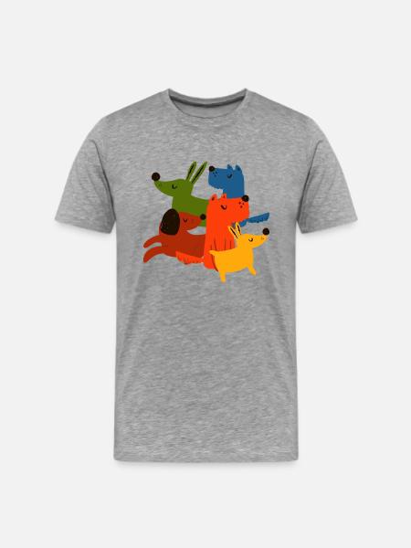 Diversity Dog - Men's Premium T-Shirt - heather gray