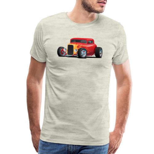 Classic Bold Red Custom Street Rod - Men's Premium T-Shirt