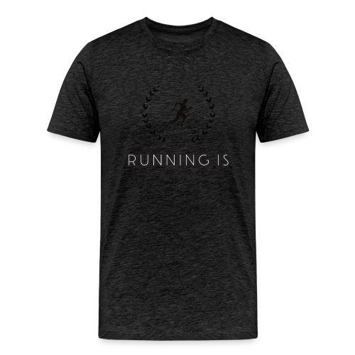 Running is my therapy - Men's Premium T-Shirt