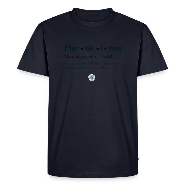 Merakinos definition with logo