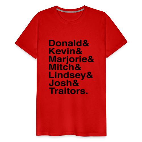 Republican Traitors Name Stack - Men's Premium T-Shirt